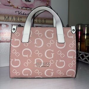 Women’s GUESS Pink Crossbody Purse with Adjustable Strap